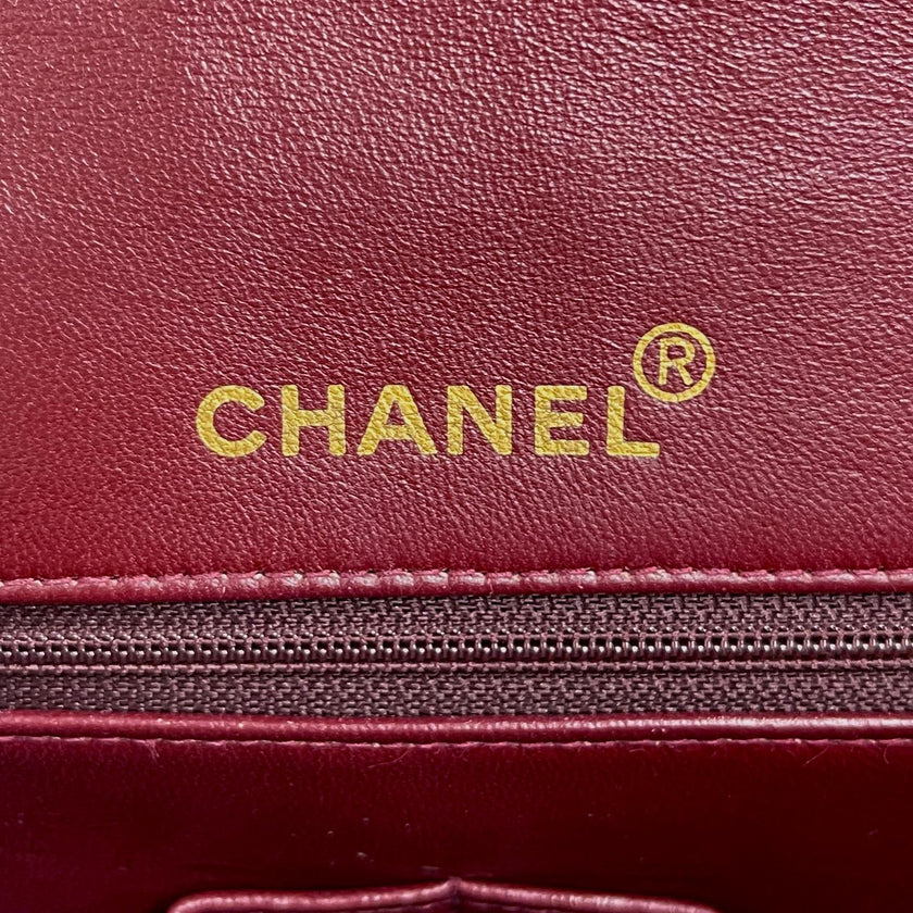 Chanel Borsa Vintage Timeless Classica 25 Doppia Patta a Due Vie in Pelle Nera