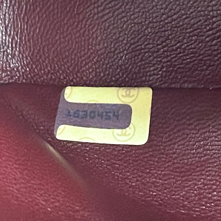 Chanel Borsa Vintage Timeless Classica 25 Doppia Patta a Due Vie in Pelle Nera