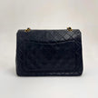 Chanel Borsa Vintage Timeless Classica 25 Doppia Patta a Due Vie in Pelle Nera