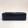 Chanel Borsa Vintage Timeless Classica 25 Doppia Patta a Due Vie in Pelle Nera
