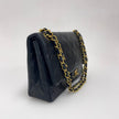 Chanel Borsa Vintage Timeless Classica 25 Doppia Patta in Pelle di Agnello Nera
