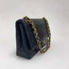 Chanel Borsa Vintage Timeless Classica 25 Doppia Patta in Pelle di Agnello Nera