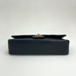 Chanel Borsa Vintage Timeless Classica 25 Doppia Patta in Pelle di Agnello Nera