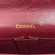 Chanel Borsa Timeless Classica Vintage 27 Doppia Patta in Pelle di Agnello Nero