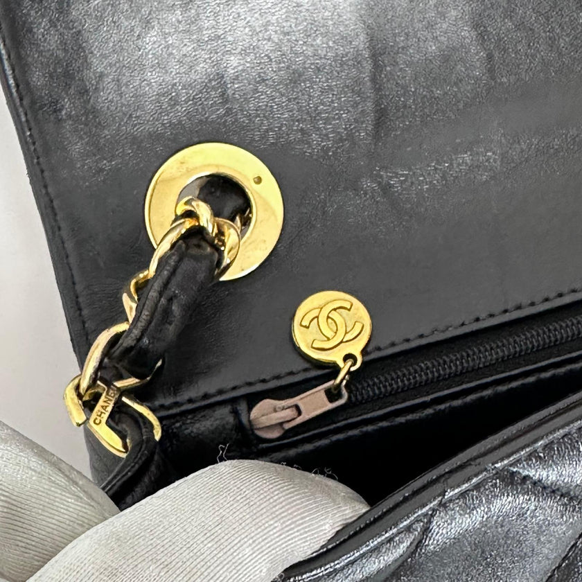 Chanel Borsa Timeless Classica Vintage Nera Matelassé 1994–1996
