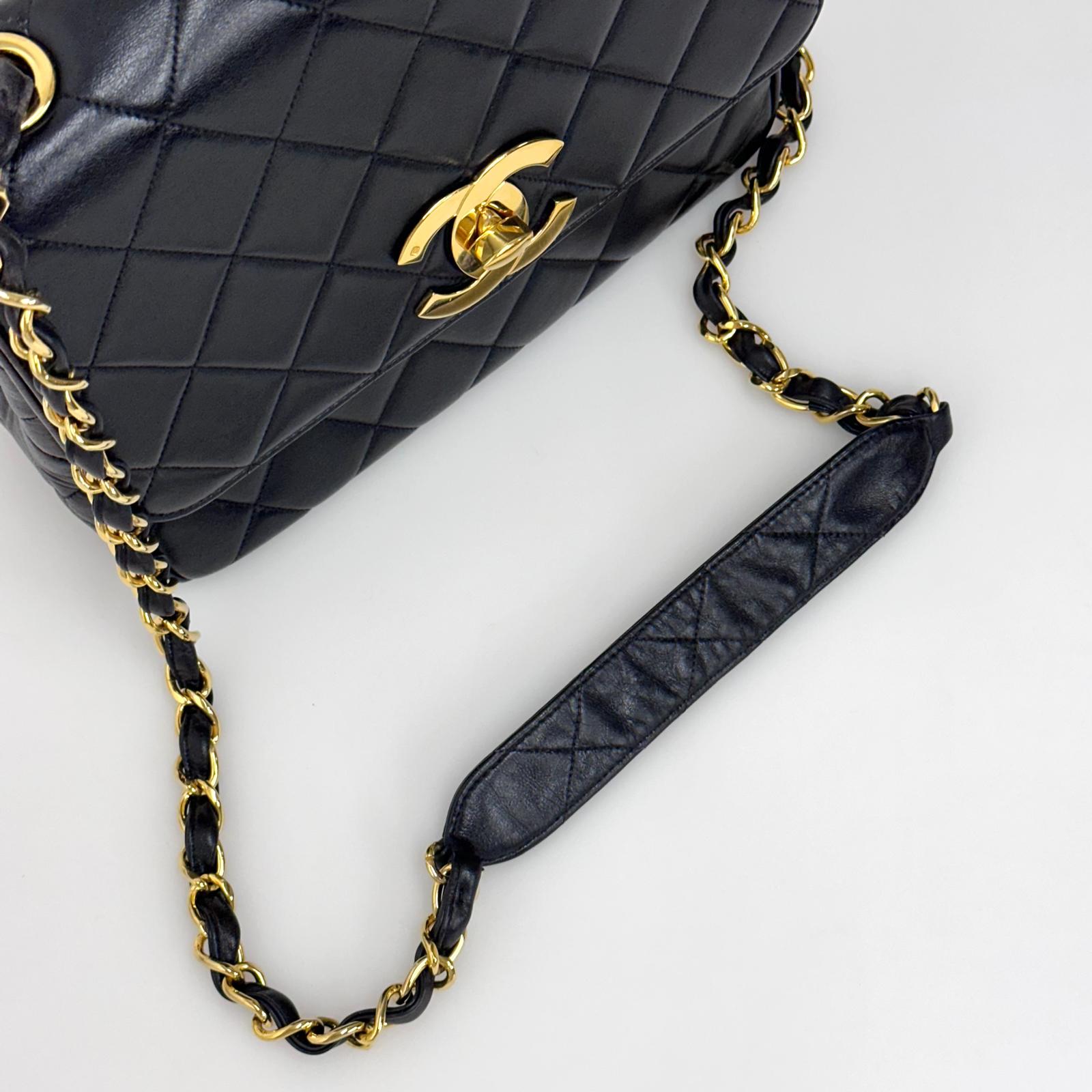 Chanel Borsa Timeless Classica Vintage Nera Matelassé 1994–1996