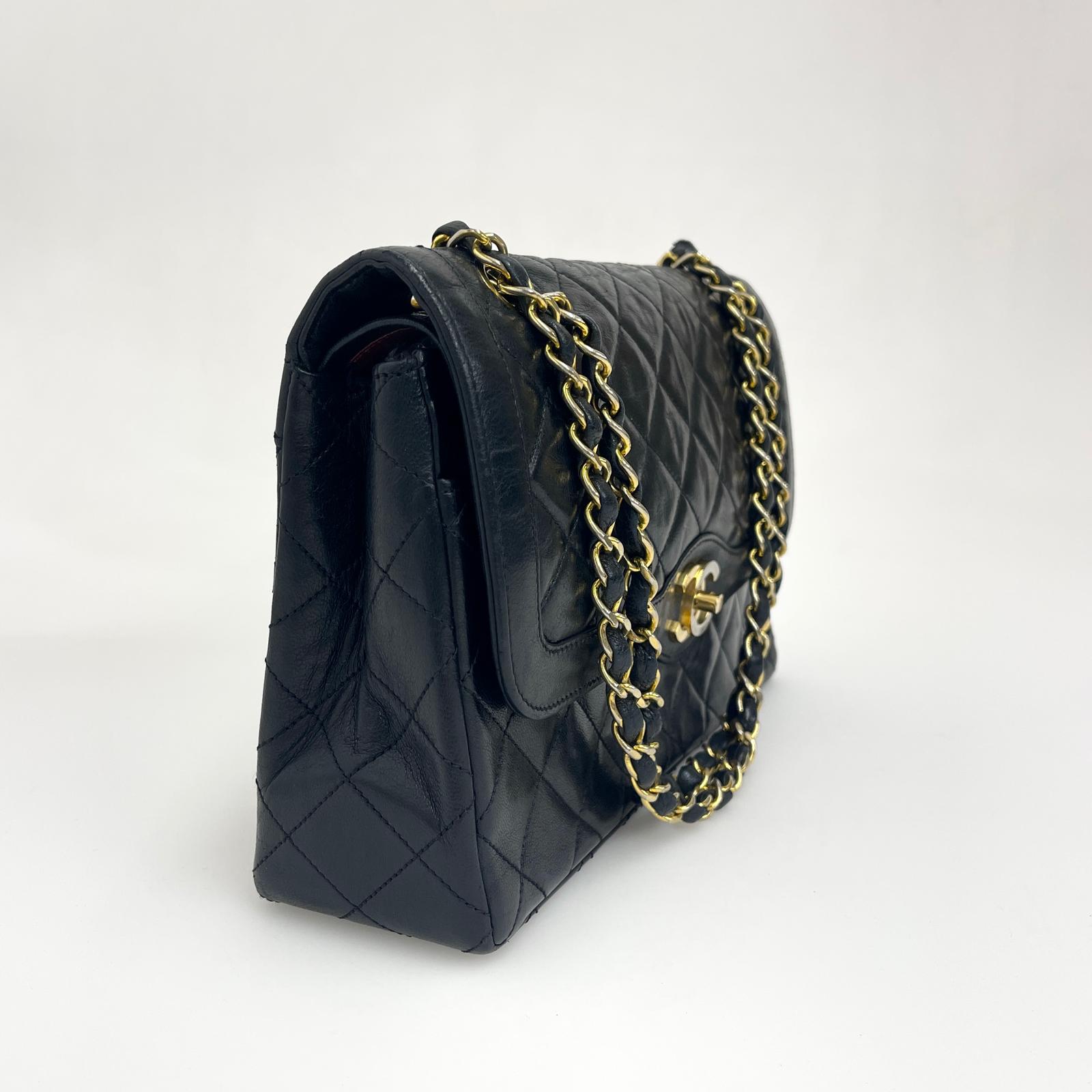 Chanel Borsa Vintage Timeless 25 Limited Paris in Pelle Nera
