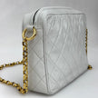 Chanel Borsa Vintage Camera Bag Bianca con Nappina