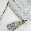 Chanel Borsa Vintage Camera Bag Bianca con Nappina