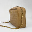 Chanel Borsa Vintage Camera Bag Caviar Beige