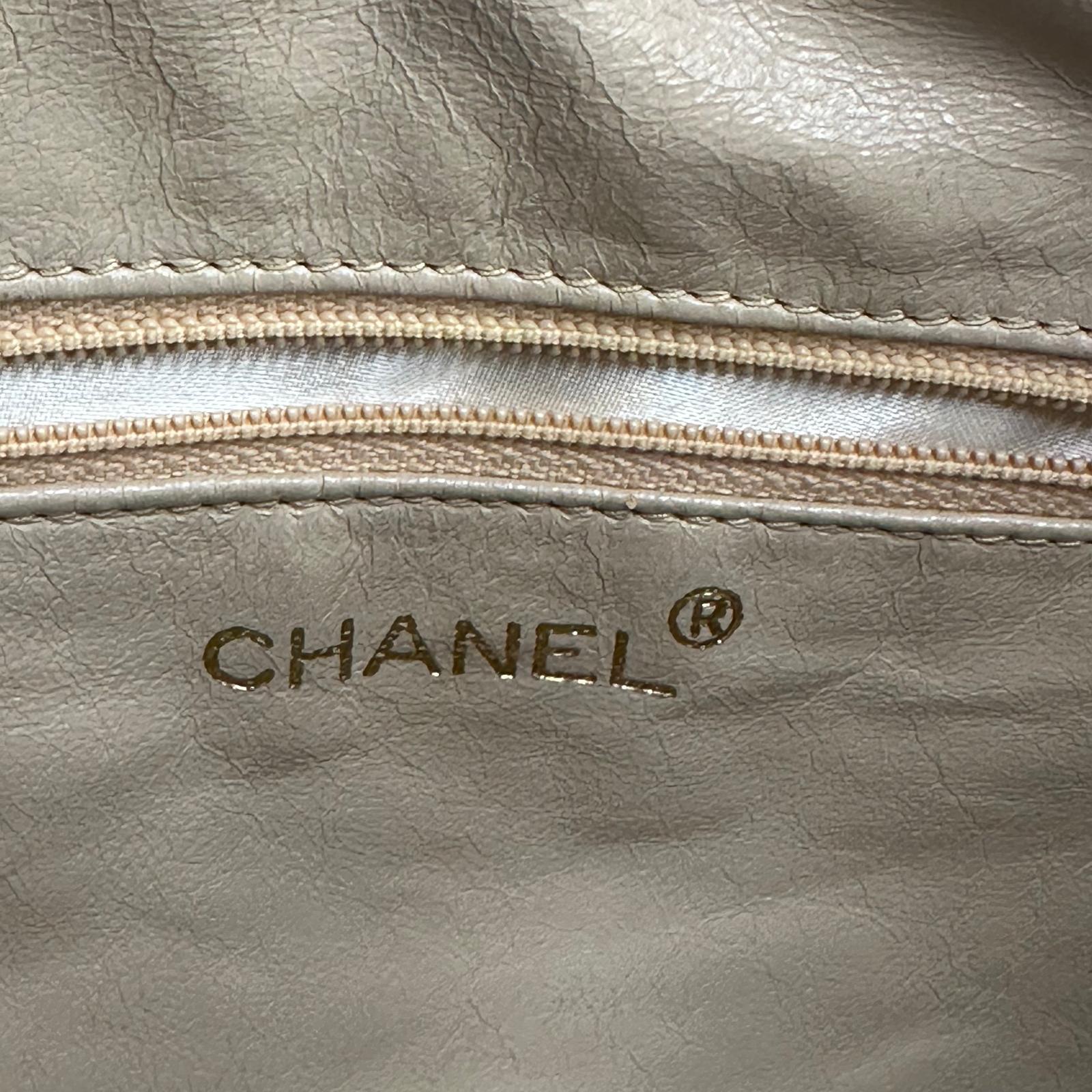Chanel Borsa Vintage Camera Bag Caviar Beige
