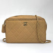 Chanel Borsa Vintage Camera Bag Caviar Beige