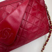 Chanel Borsa Vintage Camera Bag Matelassé Rosso con Nappina