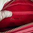 Chanel Borsa Vintage Camera Bag Matelassé Rosso con Nappina
