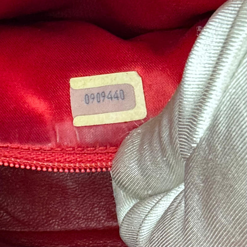 Chanel Borsa Vintage Camera Bag Matelassé Rosso con Nappina