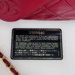 Chanel Borsa Vintage Camera Bag Matelassé Rosso con Nappina