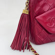 Chanel Borsa Vintage Camera Bag Matelassé Rosso con Nappina