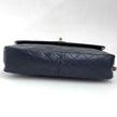 Chanel Borsa Vintage Classic Flap Dark Blue 29 cm – Patta Singola e Catena Singola