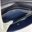 Chanel Borsa Vintage Classic Flap Dark Blue 29 cm – Patta Singola e Catena Singola