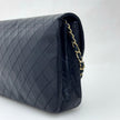 Chanel Borsa Vintage Classic Flap Dark Blue 29 cm – Patta Singola e Catena Singola