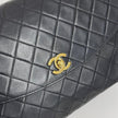 Chanel Borsa Vintage Classic Flap Dark Blue 29 cm – Patta Singola e Catena Singola