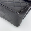 Chanel Borsa Vintage Jumbo 30 Single Flap in Agnello Nero