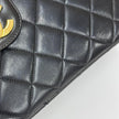 Chanel Borsa Vintage Jumbo 30 Single Flap in Agnello Nero