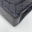 Chanel Borsa Vintage Jumbo 30 Single Flap in Agnello Nero