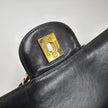 Chanel Borsa Vintage Jumbo 30 Single Flap in Agnello Nero