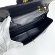 Chanel Borsa Vintage Jumbo 30 Single Flap in Agnello Nero