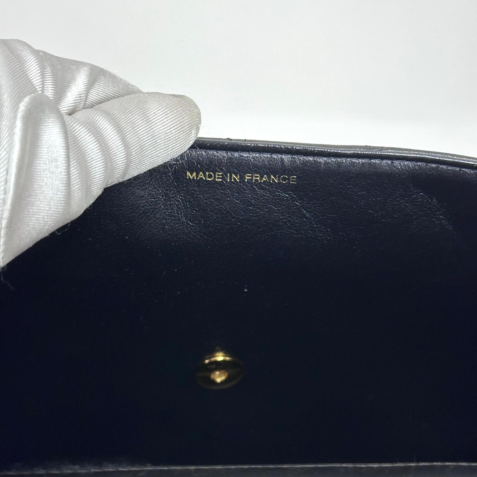 Chanel Borsa Vintage Jumbo 30 Single Flap in Agnello Nero