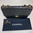 Chanel Borsa Vintage Jumbo 30 Single Flap in Agnello Nero