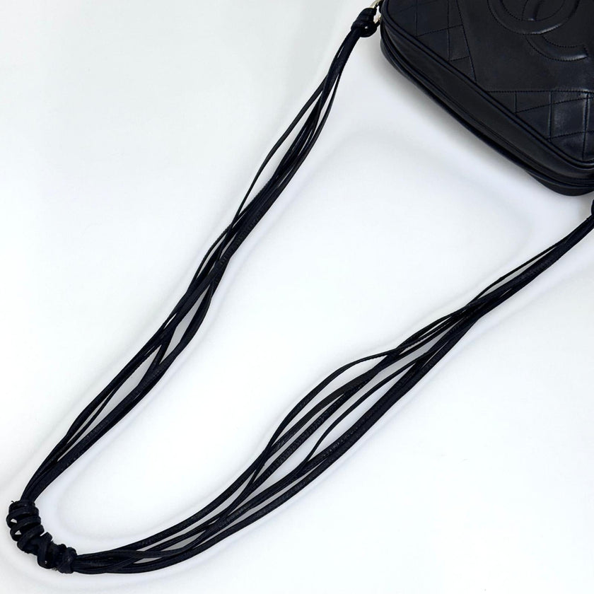 Chanel Borsa Vintage Tassel Camera Bag Nera