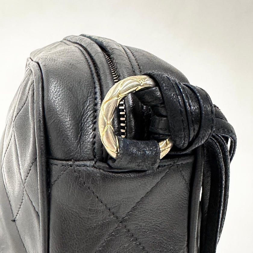 Chanel Borsa Vintage Tassel Camera Bag Nera