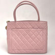 Chanel Borsa Vintage a Mano Medaillon in Pelle di Agnello Rosa