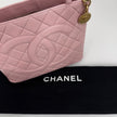 Chanel Borsa Vintage a Mano Medaillon in Pelle di Agnello Rosa