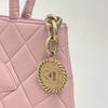 Chanel Borsa Vintage a Mano Medaillon in Pelle di Agnello Rosa