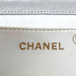 Chanel Borsa Vintage a Spalla Mini Classic Flap 19 cm in Pelle Bianca