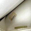 Chanel Borsa Vintage a Spalla Mini Classic Flap 19 cm in Pelle Bianca