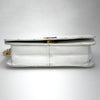Chanel Borsa Vintage a Spalla Mini Classic Flap 19 cm in Pelle Bianca