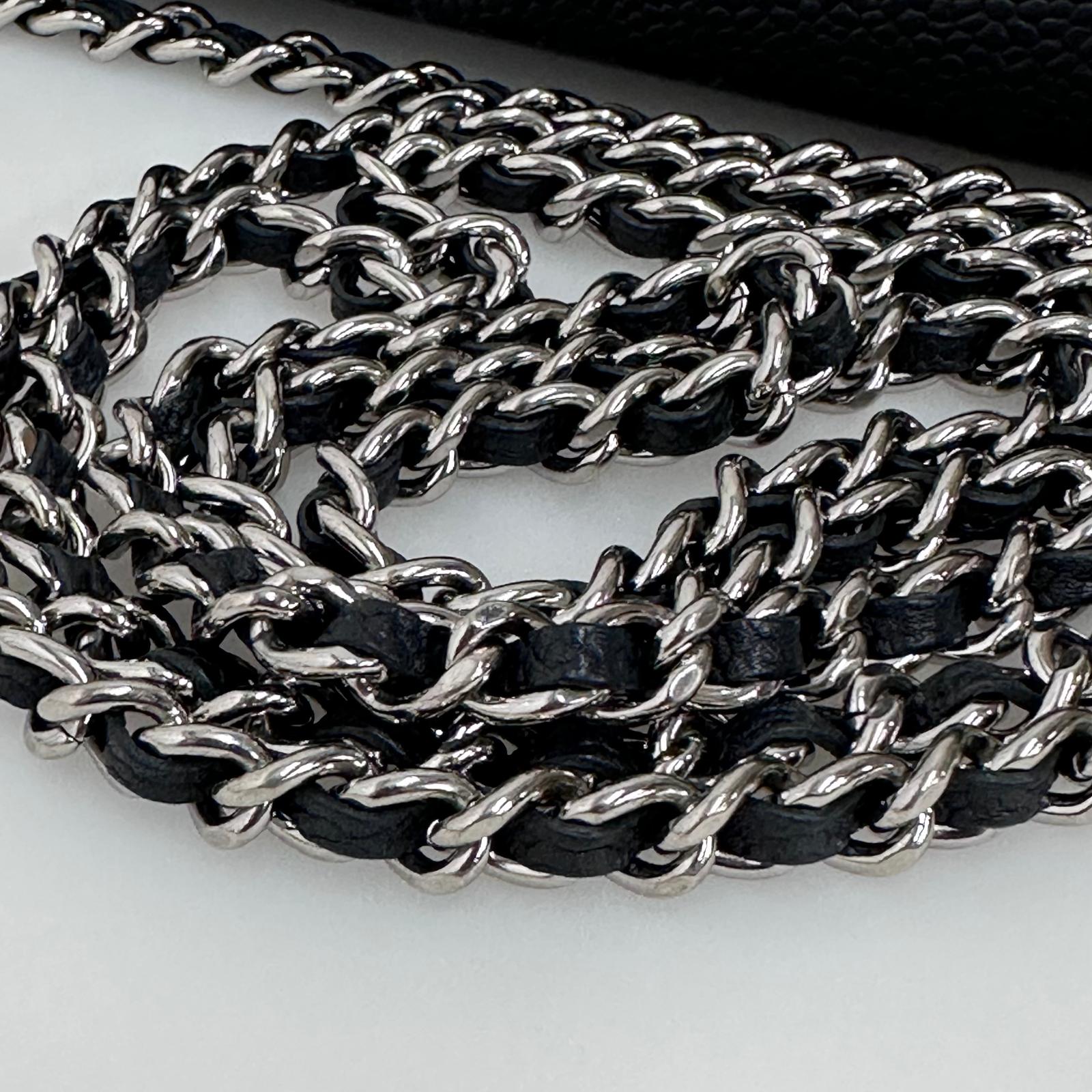 Chanel Borsa Wallet On Chain CC in Pelle Caviar Nera
