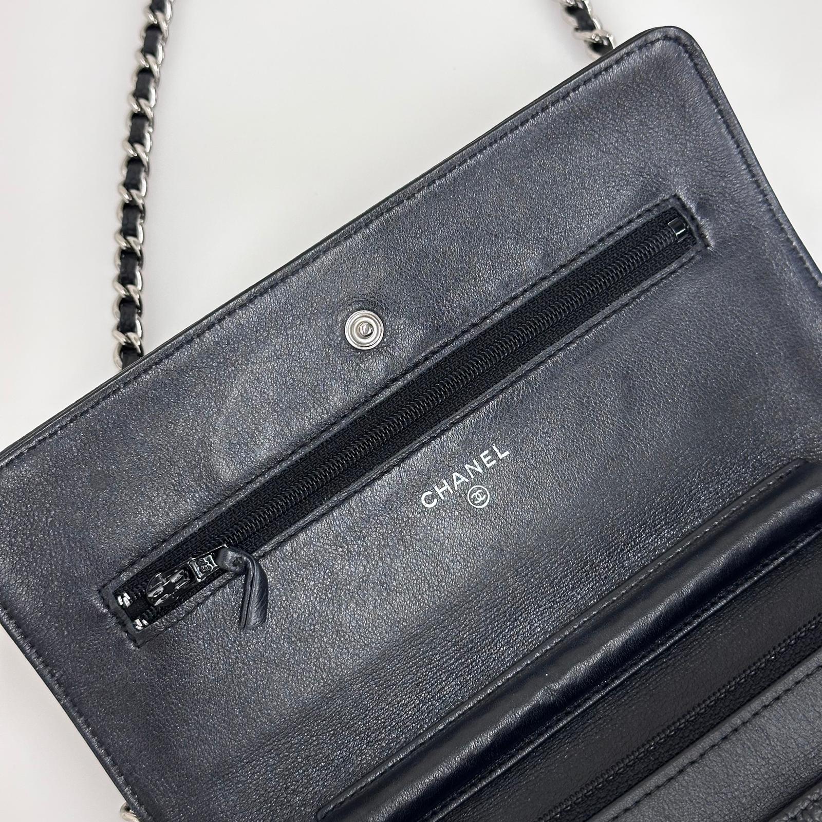 Chanel Borsa Wallet On Chain CC in Pelle Caviar Nera