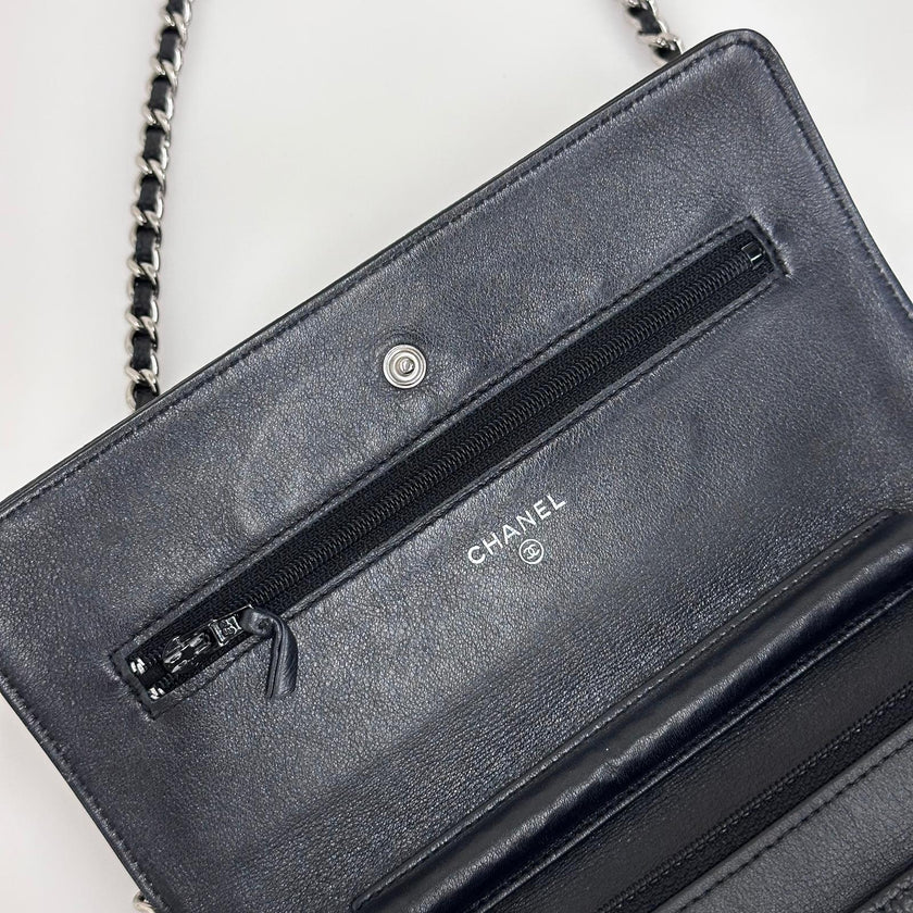 Chanel Borsa Wallet On Chain CC in Pelle Caviar Nera
