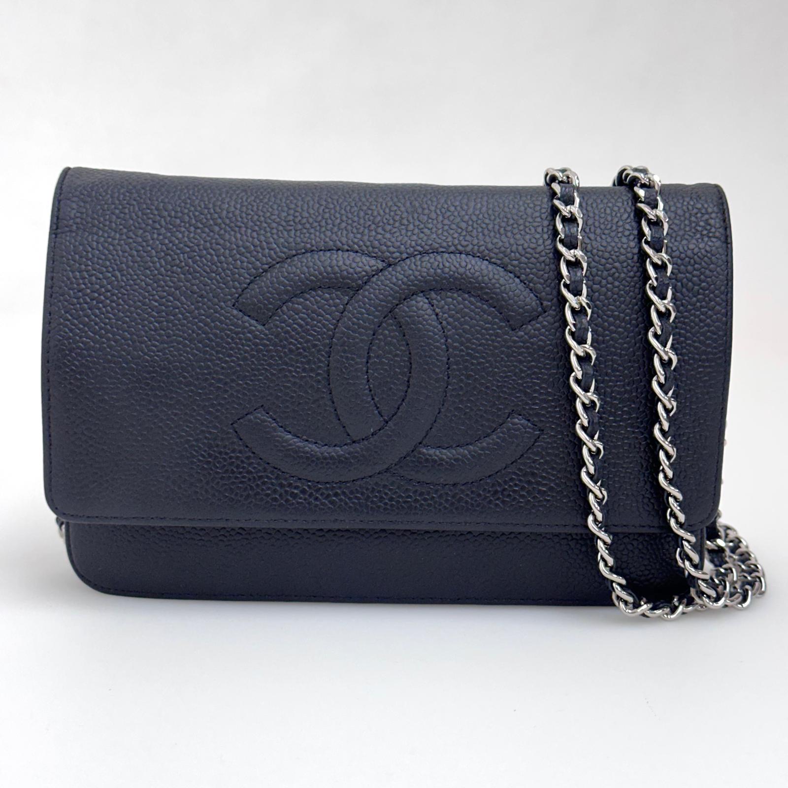 Chanel Borsa Wallet On Chain CC in Pelle Caviar Nera
