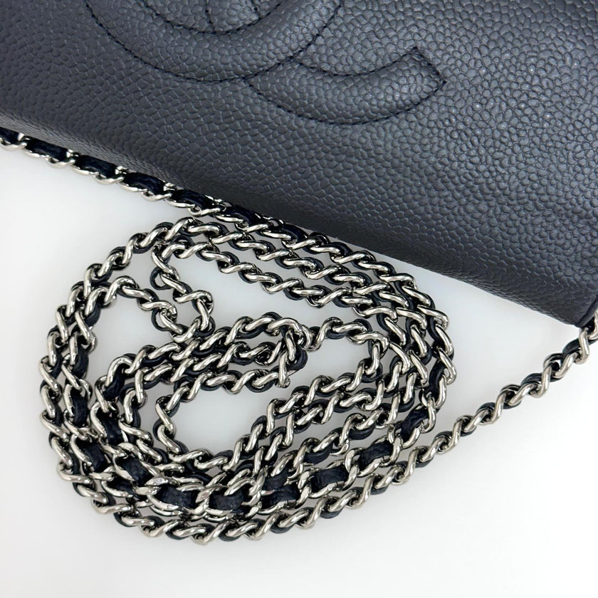 Chanel Borsa Wallet On Chain CC in Pelle Caviar Nera
