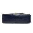 Chanel Borsa a spalla Chevron Vintage nera in pelle