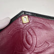 Chanel Borsa a spalla Chevron Vintage nera in pelle