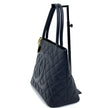 Chanel Borsa a spalla Medaillon Tote in pelle Caviar nera