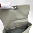 Chanel Borsa a spalla in pelle matelassé grigio salvia Chanel 19 Extra Large