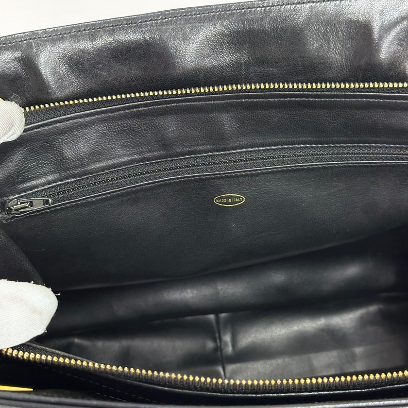 Chanel Borsa a spalla in pelle nera